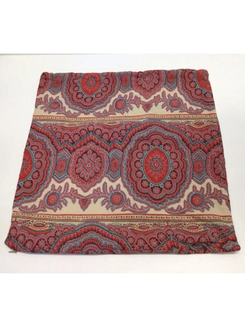 Pottery Barn Pillow Cover Sham Throw Ikat Traditional Eclectic Medallion 18x18